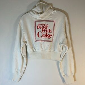 Boho Puma CocaCola Logo Embroidered Hoodie. XS. NWT.